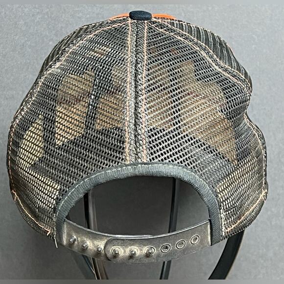 Vintage 80s Princeton Tigers NCAA Blue Snapback Hat AJD SuperStripe - Picture 4 of 6